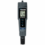The Dissolved Oxygen Tracer PockeTester - 1761 is a handheld device for measuring dissolved oxygen, displaying readings of 6.78 ppm and 25.0°C on its digital screen, with buttons for mode, calibration, and power.