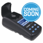 A black handheld TC3000T Turbidity meter with a digital display and open lid, overlaid with a blue COMING SOON badge.