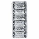 A blister pack labeled pH 4.0 BUFFER, containing Buffer Tablets 3983, features repeated safety warnings, LaMotte TesTabs manufacturer details, and instructions to read the SDS before use.