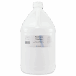 A large white plastic gallon jug with a handle and screw cap, labeled Hardness Titration by LaMotte, used for water testing, against a plain white background.